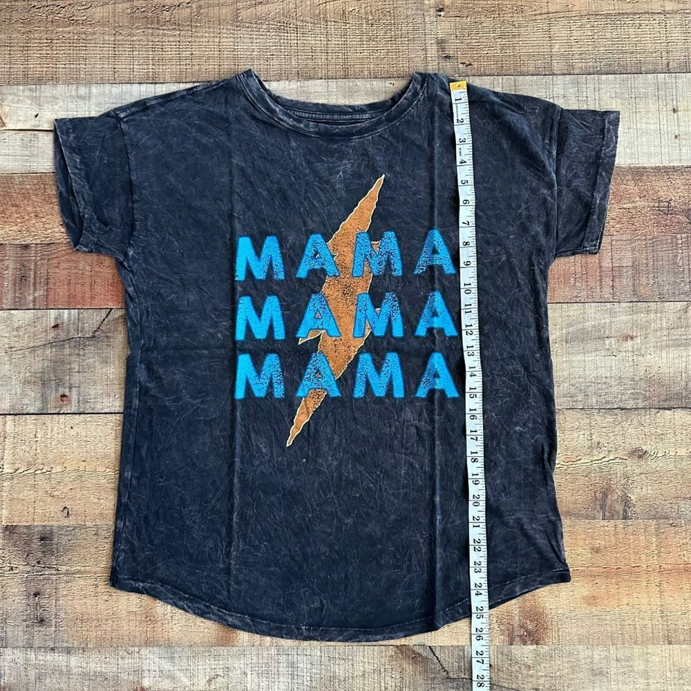 Vintage Canvas Vintage Acid Wash Thunder Mama Short Sleeve Graphic Tee T-shirt - Picture 3 of 8